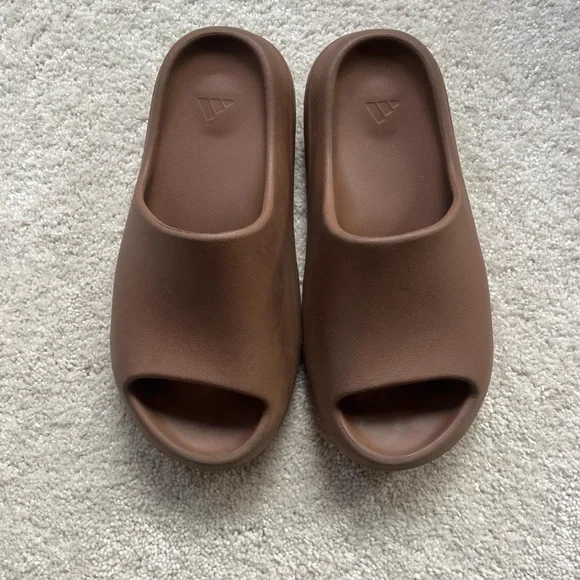 adidas gazelle silver green womens Adidas Yeezy Flax Slides  Extra Butter